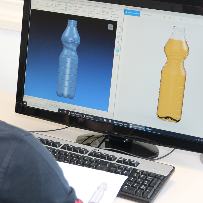 Schultze Anlagentechnik GmbH Flaschenentwicklung 3-D-Konstruktion Monitore