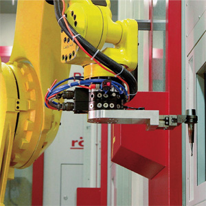 Kettenwechsler mit Roboterbeschickung