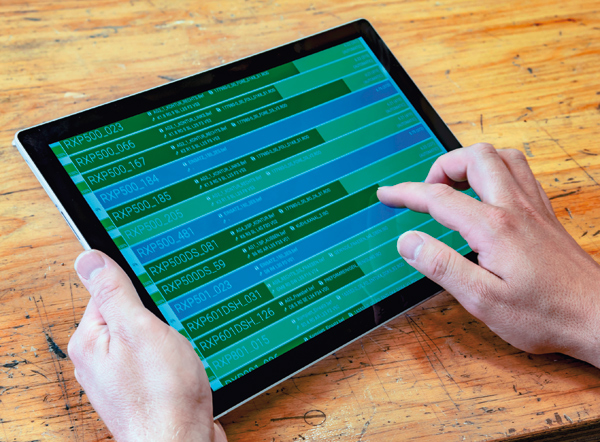 Tablet Datendurchgängigkeit